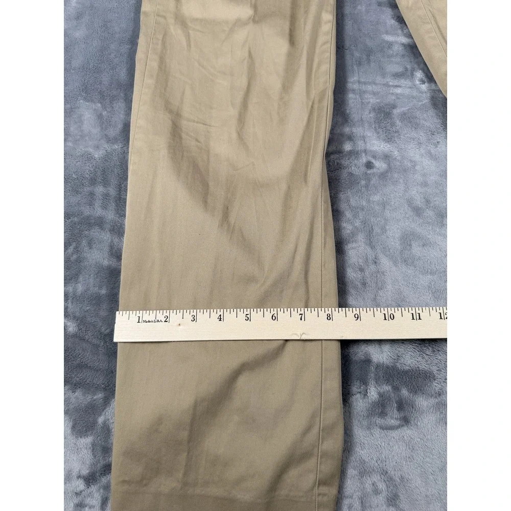 Banana Republic The Logan Fit Men's Chino Pants Khaki Tan Flat Front Size 33 x